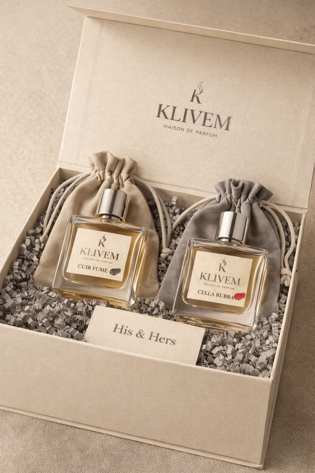 KLIVEM His & Hers Premium Fragrance Gift Box for Couples