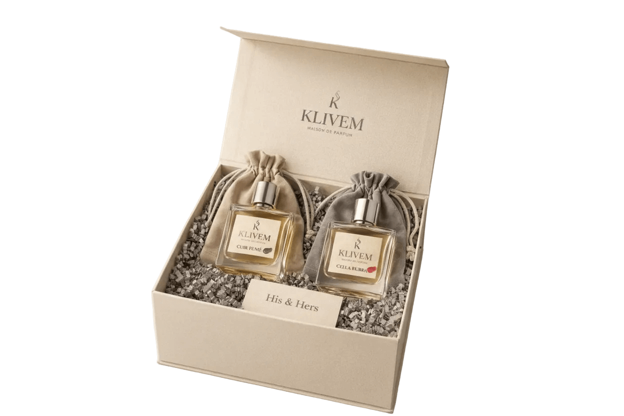 KLIVEM His & Hers Premium Fragrance Gift Box for Couples
